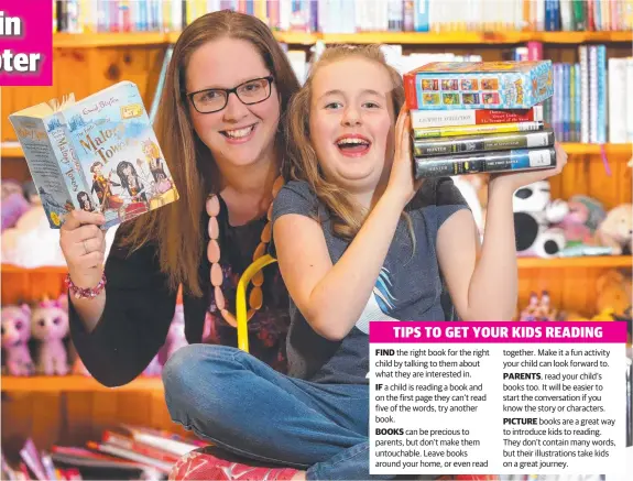  ?? Picture: PETER RISTEVSKI ?? BOOKWORMS UNITE: Bella Schultink, 9, and her mum Naomi Schultink prepare for the MS Readathon.