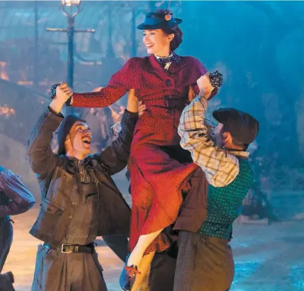  ??  ?? Emily Blunt réussit à faire oublier Julie Andrews dans Le retour de Mary Poppins. PHOTO COURTOISIE DISNEY