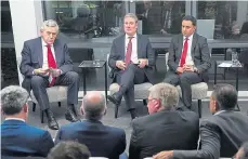  ?? ?? From left: Gordon Brown, Sir Keir Starmer and Scottish Labour leader Anas Sarwar.