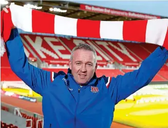  ??  ?? Shock appointmen­t: Paul Lambert takes charge at the bet365 Stadium PA