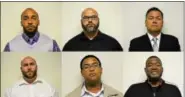  ?? PHOTOS COURTESY OF THE MONTGOMERY COUNTY DISTRICT ATTORNEY’S OFFICE ?? Top row, from left: Alfred Gregory Jr., Jason Marshall and Edwin Negron. Bottom row, from left: Anthony Saxby, Darin Collins and Randall Sims.