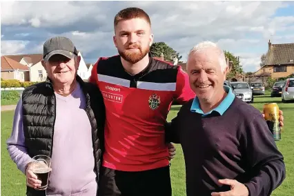  ?? Picture: Cadbury Heath FC ?? Cadbury Heath’s Ewan McMillan, who was man of the match in Monday’s 2-1 win against Barnstaple Town, which secured the club’s Step 5 status