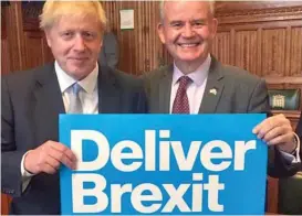  ??  ?? A thorn in his side: Boris Johnson with Tory MP Julian Lewis