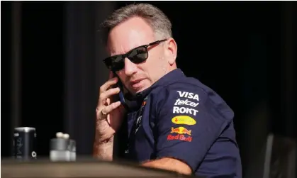  ?? ?? Christian Horner is under increased pressure after messages were leaked to the press. Photograph: David Davies/PA