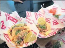  ?? PHOTOS COURTESY LEVI’S STADIUM ?? Chef Joanne Weir’s team from Copita will serve carnitas and chicken tacos, plus margaritas.
