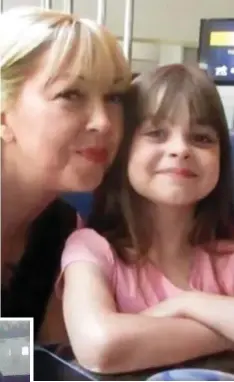  ??  ?? Tragedy: Saffie Roussos, eight, with mum Lisa