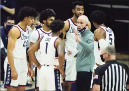  ?? David Butler II / Associated Press ?? Coach Dan Hurley and the UConn men’s basketball team will host Georgetown on Saturday in the regular-season finale.