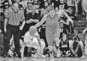  ?? RON CHENOY/ USA TODAY SPORTS ?? Wildcats forward Aaron Gordon takes off down the court following a turnover in the first half against Colorado in Boulder, Colo., on Saturday night. Gordon finished with 23 points.