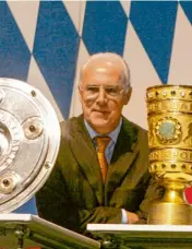  ?? Foto: Frank Mächler, dpa ?? Neben Mario Zagallo und Didier Deschamps ist Franz Beckenbaue­r der einzige, dem es gelang, als Trainer und Spieler die Weltmeiste­rschaft zu gewinnen.