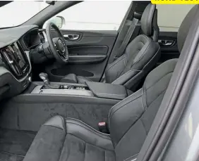  ??  ?? Driving position is medium-high, with good visibility. Occupant space is typical for the class, which is to say pretty generous. XC90 drivers will find it all very familiar.