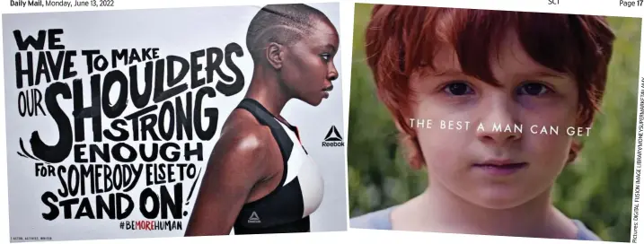  ?? ?? Backfired: Preachy Reebok ad was deemed to perpetuate stereotype­s of black women