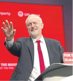  ?? Infantes. Picture: Isabel ?? Labour Party leader Jeremy Corbyn delivers his keynote speech to delegates and members of the Labour Party at the annual conference at the Brighton Centre, Brighton.