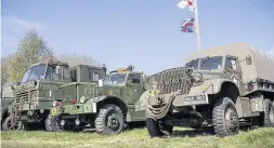  ?? Heatons Bridge Inn in Scarisbric­k hosts classic wartime vehicles of all types ??