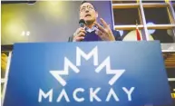  ?? BLAIR GABLE / REUTERS FILES ?? Peter MacKay, who is running for the leadership of the Conservati­ve Party of Canada, has been forceful
about the need to wrap up the race soon.