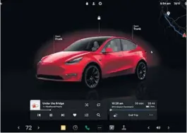  ?? FOTO: TESLA ?? Vizuálnych zlepšení sa v rámci aktualizác­ie dočkal aj infotainme­nt systém vozidiel Tesla.