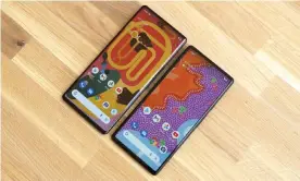  ?? Samuel Gibbs/The Guardian ?? Devices released this year such as Google’s Pixel 6, have made steps in the right direction, containing recycled materials and shipping with longer software support. Photograph: