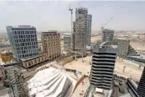  ?? - Reuters file picture ?? MEGA PROJECT: Work on King Abdullah Financial District for example, a $10 billion mega project in the capital Riyadh, began in 2006 but has been plagued by constructi­on delays and cost overruns.