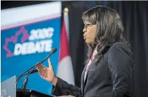  ?? TIJANA MARTIN
THE CANADIAN PRESS FILE PHOTO ?? Leslyn Lewis ultimately finished third in the race, though in certain regions of the country she had more support at one point than either Erin O’toole or party stalwart Peter Mackay.