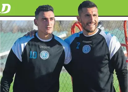  ?? (JOSÉ HERNÁNDEZ) ?? Referentes. Matías Suárez y Miguel Martínez, dos de los que se deben poner el equipo al hombro.