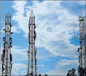  ?? MINT/FILE ?? BSNL owns more than 66,000 mobile towers in India, almost 15% of the around 442,000 mobile towers in the country