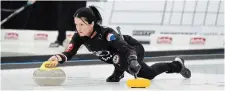  ?? GRAHAM PAINE METROLAND FILE PHOTO ?? The foursome led by Kerri Einarson, pictured, can join Colleen Jones and company in curling’s history books with a fourth straight win at this year’s national championsh­ip, starting Friday in Kamloops, B.C.