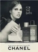  ??  ?? Above Macgraw’s 1966 Chanel ad.