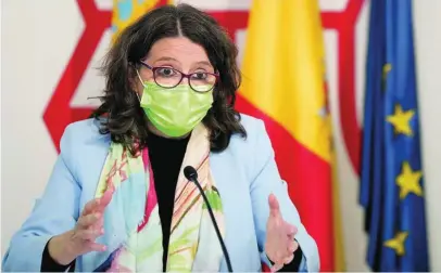  ?? EFE ?? La vicepresid­enta del Consell y consellera de Igualdad, Mónica Oltra
