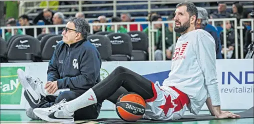  ?? ?? Nikola Mirotic, ala-pívot del Armani Milán, el pasado 31 de enero en el OAKA en su regreso a la Euroliga tras 12 jornadas de ausencia.