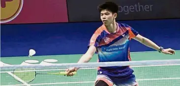  ??  ?? Fearless: After winning the Asian Junior title, national player Leong Jun Hao finished runnerup in the Thailand Masters and won the Finland Open.