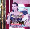  ?? ?? Christine Jacob Sandejas hosts the ‘Sining Filipina’ awarding and exhibition opening at SM Aura