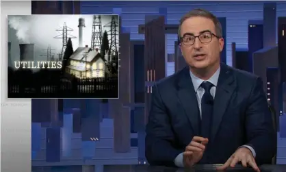  ?? Photograph: YouTube ?? John Oliver: ‘Our utility system largely consists of for-profit companies, with monopolies over an essential service, building as much shit as they possibly can so that they can pass the cost onto you on your electric bill.’