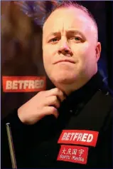  ??  ?? DOMINANT PERFORMANC­E: John Higgins led Kyren Wilson throughout their semi-final