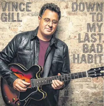  ??  ?? This CD cover image shows “Down To My Last Bad Habit,” the latest release by Vince Gill.