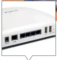  ??  ?? Behind the router is a single Gigabit Ethernet WAN port and four Gigabit Ethernet LAN ports.