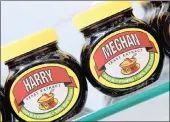  ??  ?? A ROYAL SPREAD: A shelf display of Marmite spread with a redesigned label to mark Meghan and Harry’s wedding. PICTURE: REUTERS