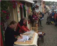  ??  ?? The scene outside An Gailearaí Beag on Thursday.