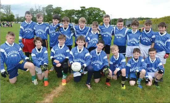  ??  ?? Ballyhass took victory in the Duhallow Schools 13-a-side Boys Football Final.