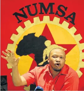  ?? Picture: ANTONIO MUCHAVE ?? VIVA LENIN: Irvin Jim, general secretary of Numsa, says his union will not docilely go along with the promises Pravin Gordhan makes