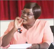  ?? Photo: Emmency Nuukala ?? Saved… Gender equality minister Doreen Sioka.