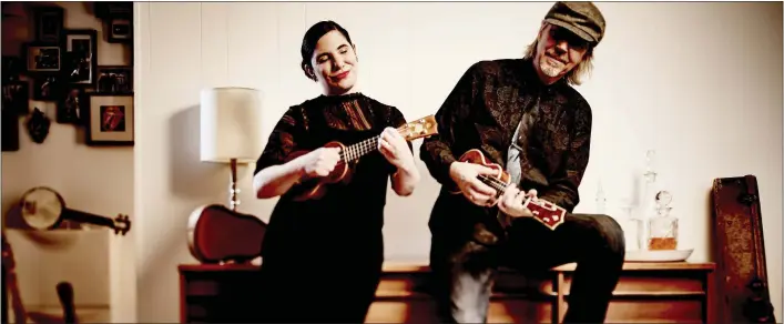  ??  ?? Daphne Roubini and Andy Smith will perform as the old-timey act Ruby &amp; Smith at the first of two A Ukulele Night to Remember shows, both of which take place at the Cultch on Sunday (November 18).