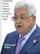  ??  ?? Mahmoud Abbas