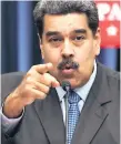  ??  ?? PRESIDENTE. Maduro fustigó a Pence por culparlo de “todo”.