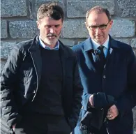  ??  ?? Legends: Roy Keane and Martin O’Neill