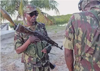 ?? DR ?? Forças de Defesa e Segurança moçambican­as dizem estar atentas às acções de grupos armados