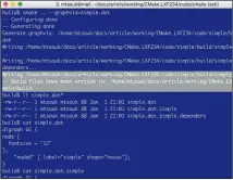  ??  ?? Figure 4: This Figure shows how you can generate Graphviz files that show the dependenci­es between the targets of a CMake project.