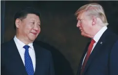  ?? (Carlos Barria/Reuters) ?? US PRESIDENT Donald Trump and Chinese President Xi Jinping meet in Florida in April.