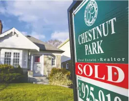  ?? NORM BETTS / BLOOMBERG FILES ?? The greatest source of savings for most Canadians is their home and a capital
gains tax on principal residences is wrong, Jim Gehl of Calgary writes.