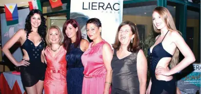  ??  ?? Christine (model), Ms Elisa McKenna, Dr Raina Zarb Adami, Ms Marika Rocco, Ms Greta Nicholl and Nicole, another model