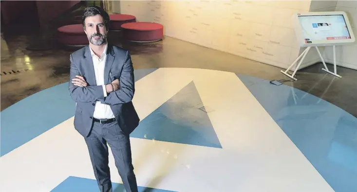  ?? Claudio Valdés ?? Lorenzo di Pietro, director ejecutivo de Emprendimi­ento, Empresa e Innovación de Barcelona Activa, destaca que uno de los objetivos de Cleantech Camp es posicionar Barcelona como entorno de referencia en el sector de la economía verde.