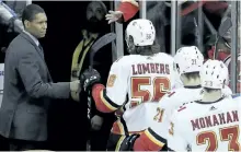  ??  ?? Calgary Flames’ assistant coach Paul Jerrard.